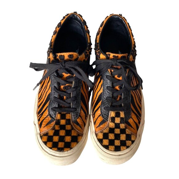 Vans X Billy's Bold NI SP Mixed Media Shoes Animal Print Mens 9‎ Womens 10.5 - Picture 1 of 14